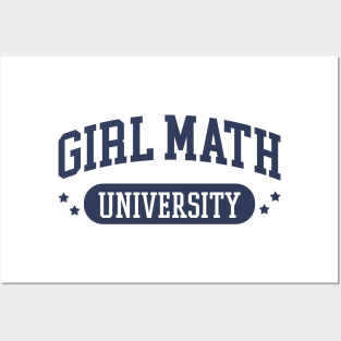 Girl Math University Posters and Art